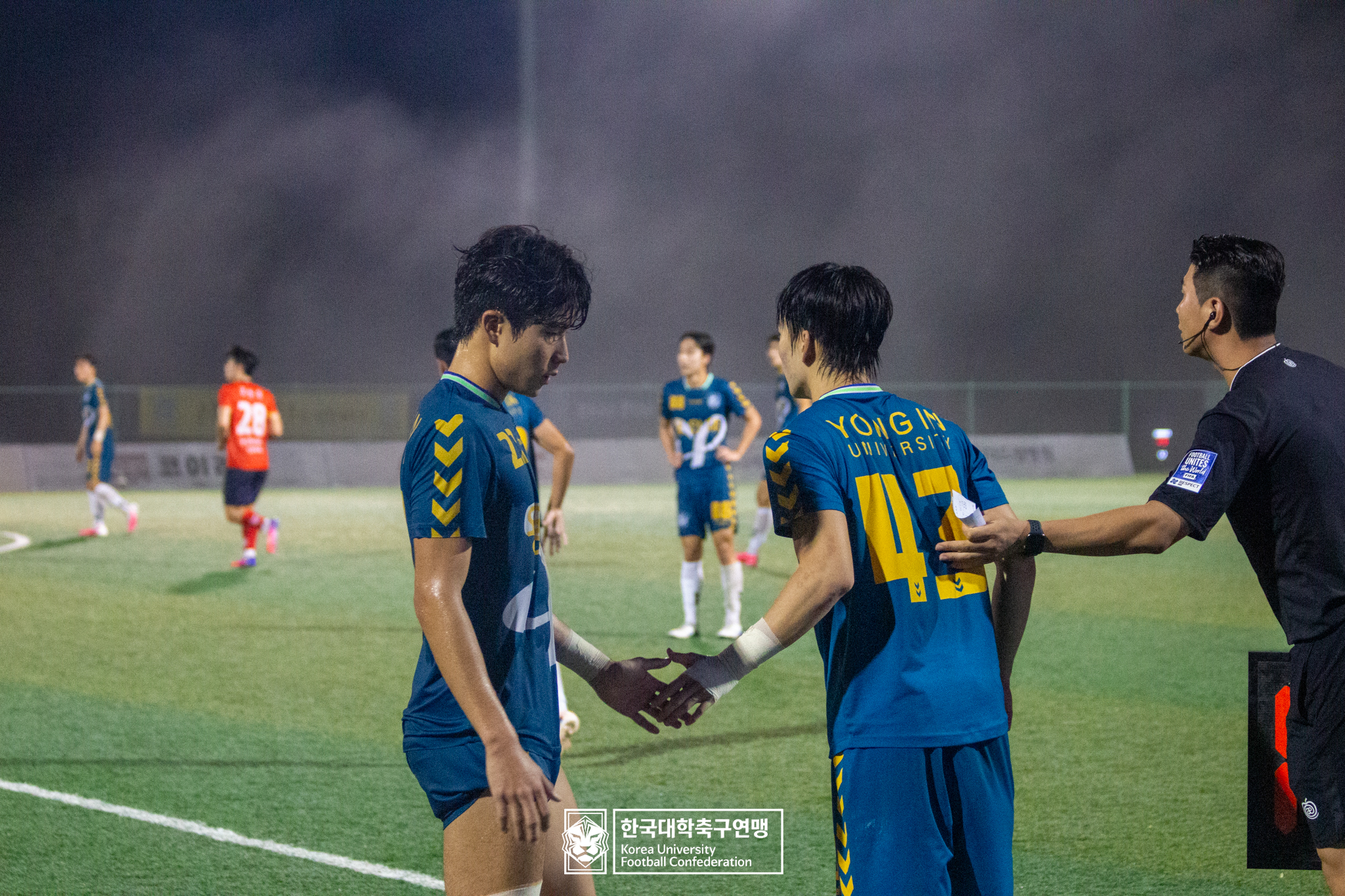 제21회 1·2학년 대학축구연맹전 죽죽장군기 예선 3일차 용인대 vs 홍익대 37