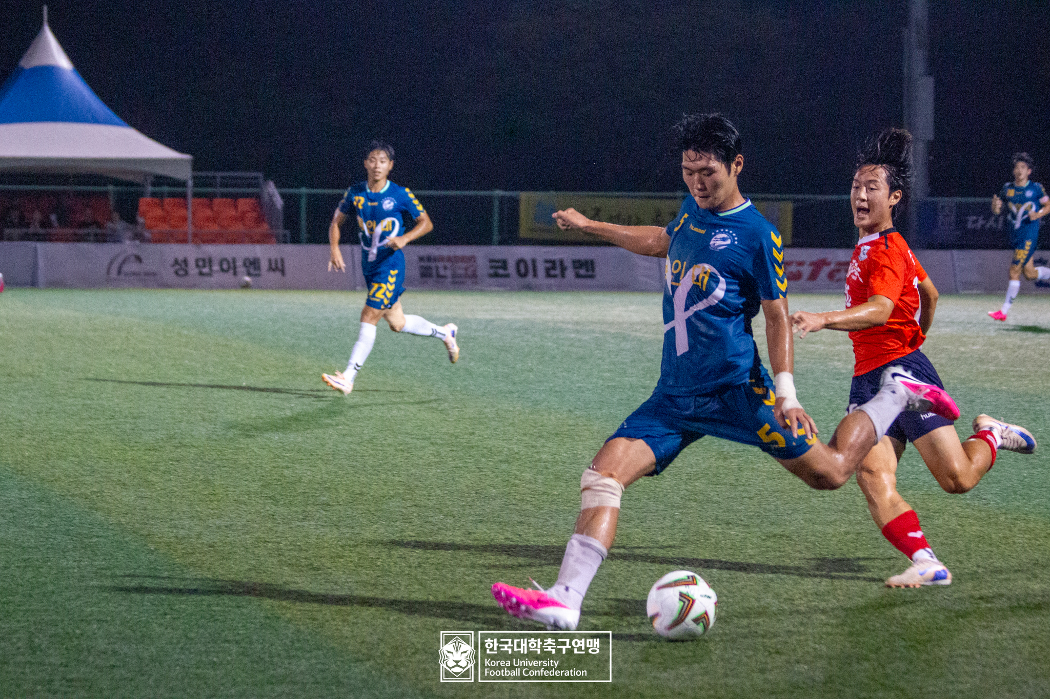 제21회 1·2학년 대학축구연맹전 죽죽장군기 예선 3일차 용인대 vs 홍익대 29