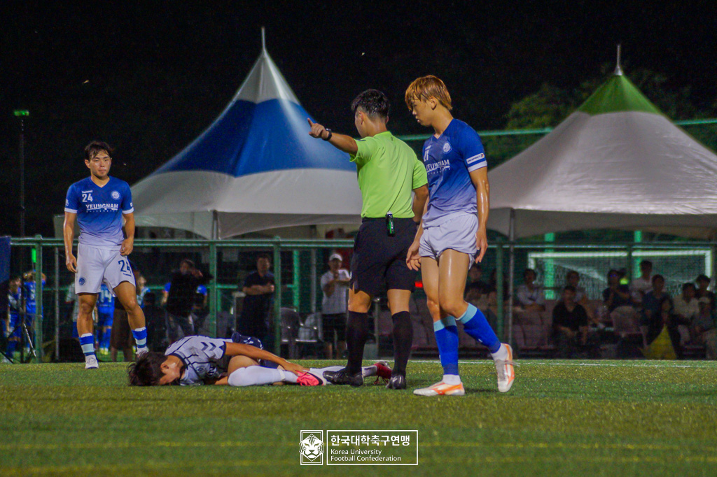 제21회 1·2학년 대학축구연맹전 죽죽장군기 예선 2일차 영남대 vs 칼빈대 20