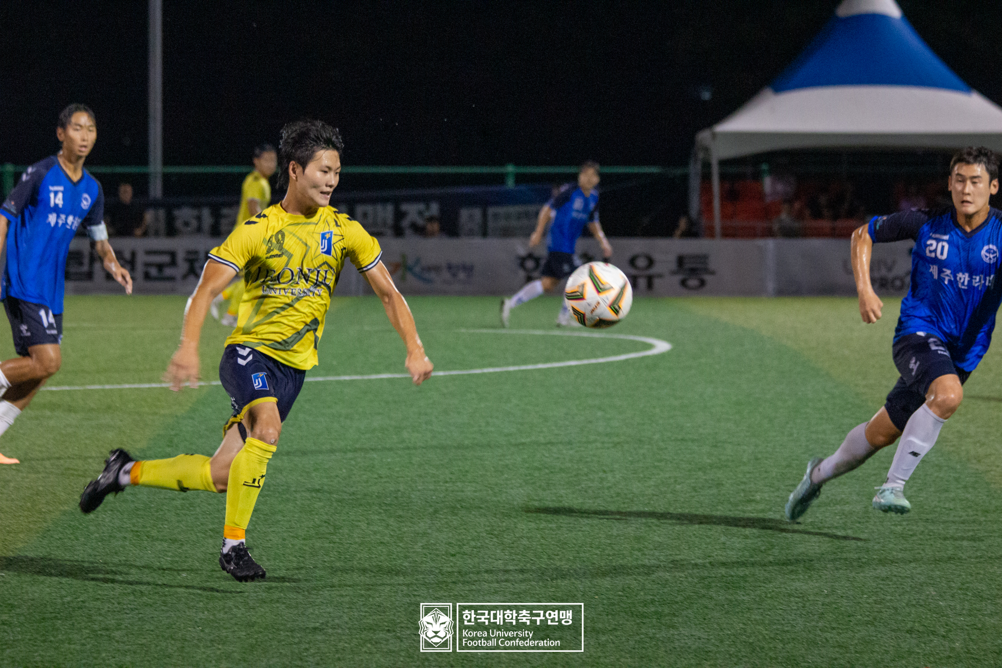 제21회 1·2학년 대학축구연맹전 죽죽장군기 예선 3일차 제주한라대 vs 전주대 17