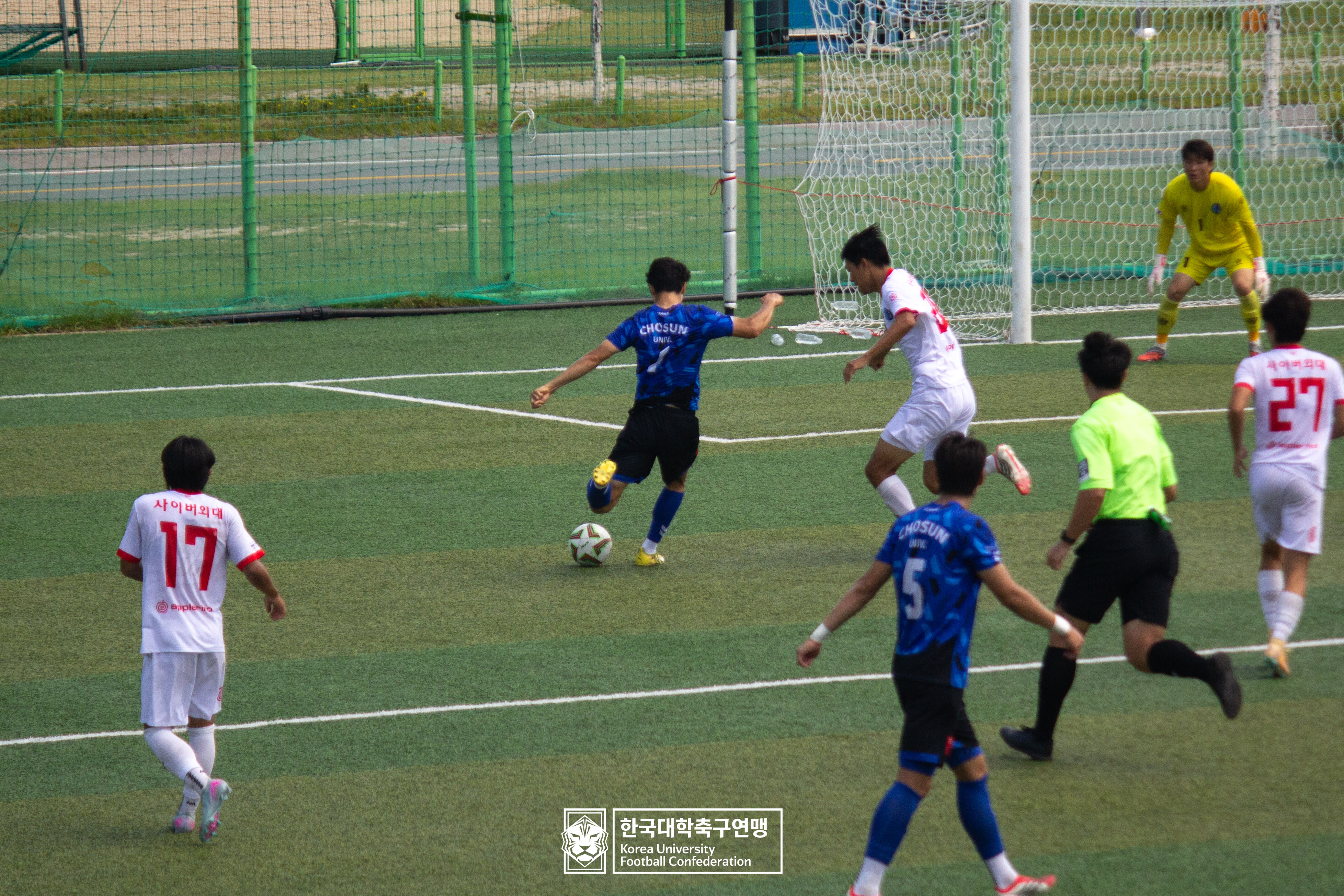 제62회 추계대학축구연맹전 태백산기 예선 2일차 조선대 vs 사이버외대 14
