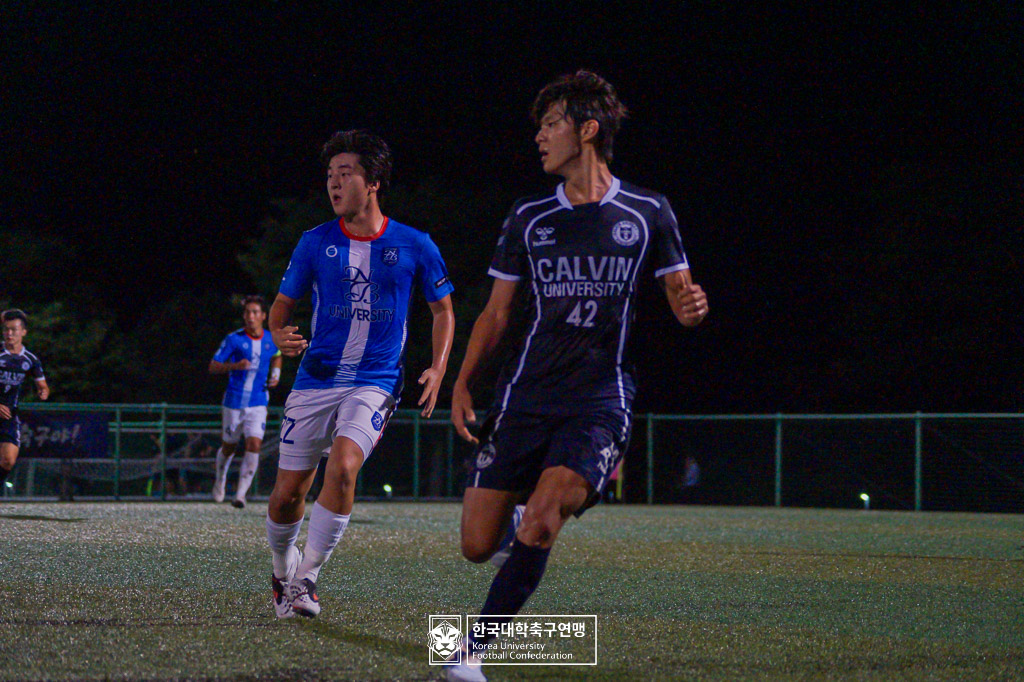제21회 1·2학년 대학축구연맹전 죽죽장군기 예선 1일차 칼빈대 vs 남부대 34