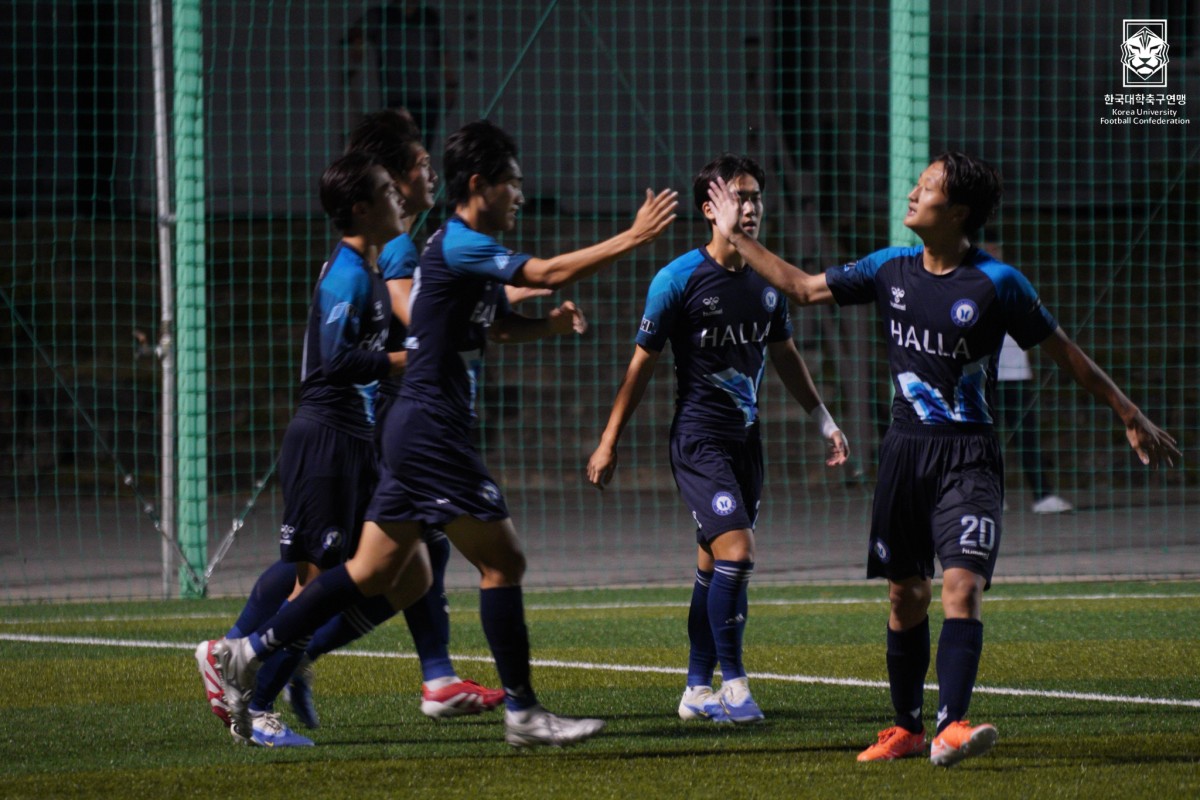 제20회 1,2학년대학축구연맹전 죽죽장군기 준결승 한남대-한라대 13