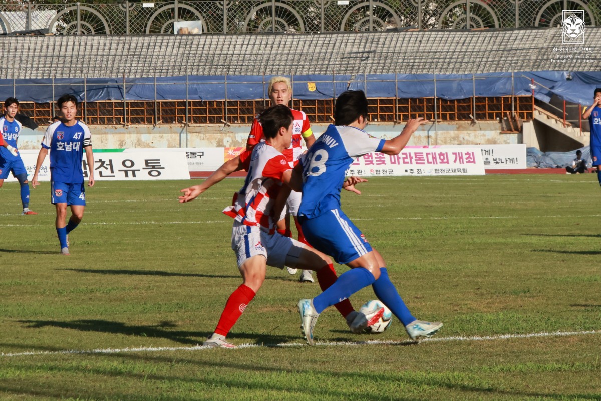 제20회 1,2학년대학축구연맹전 죽죽장군기 결승 한남대-호남대 22