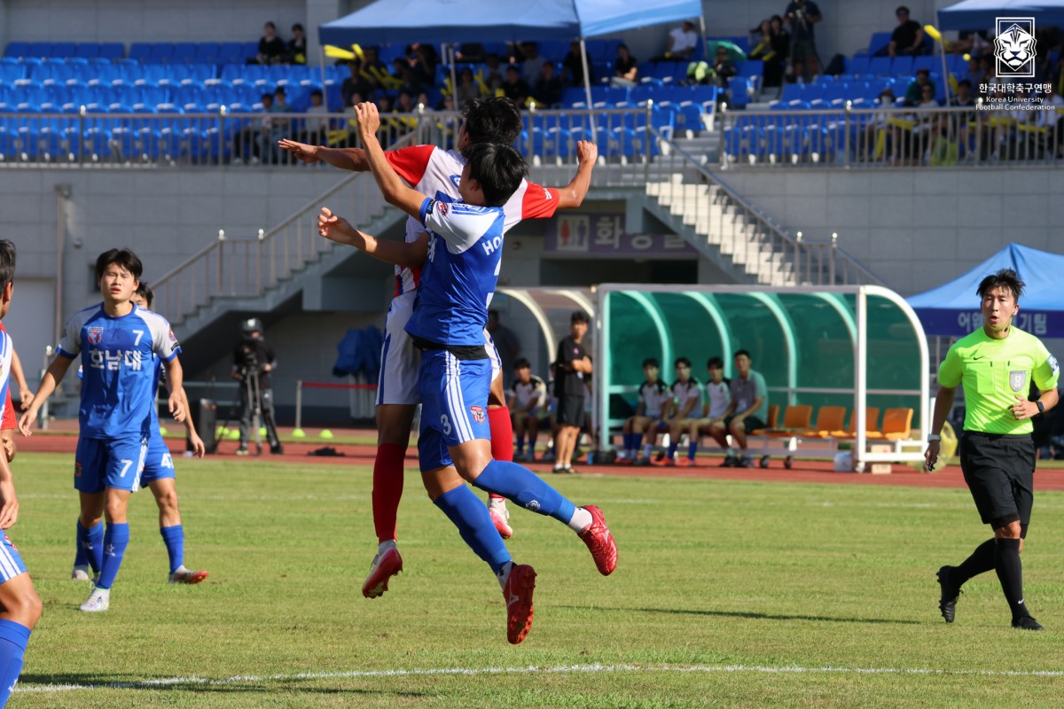 제20회 1,2학년대학축구연맹전 죽죽장군기 결승 한남대-호남대 32