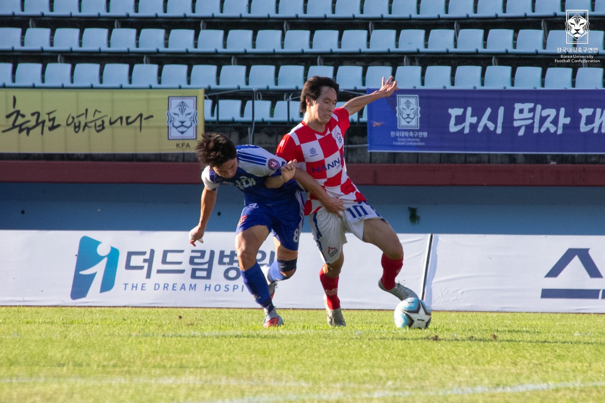 제20회 1,2학년대학축구연맹전 죽죽장군기 결승 한남대-호남대 34