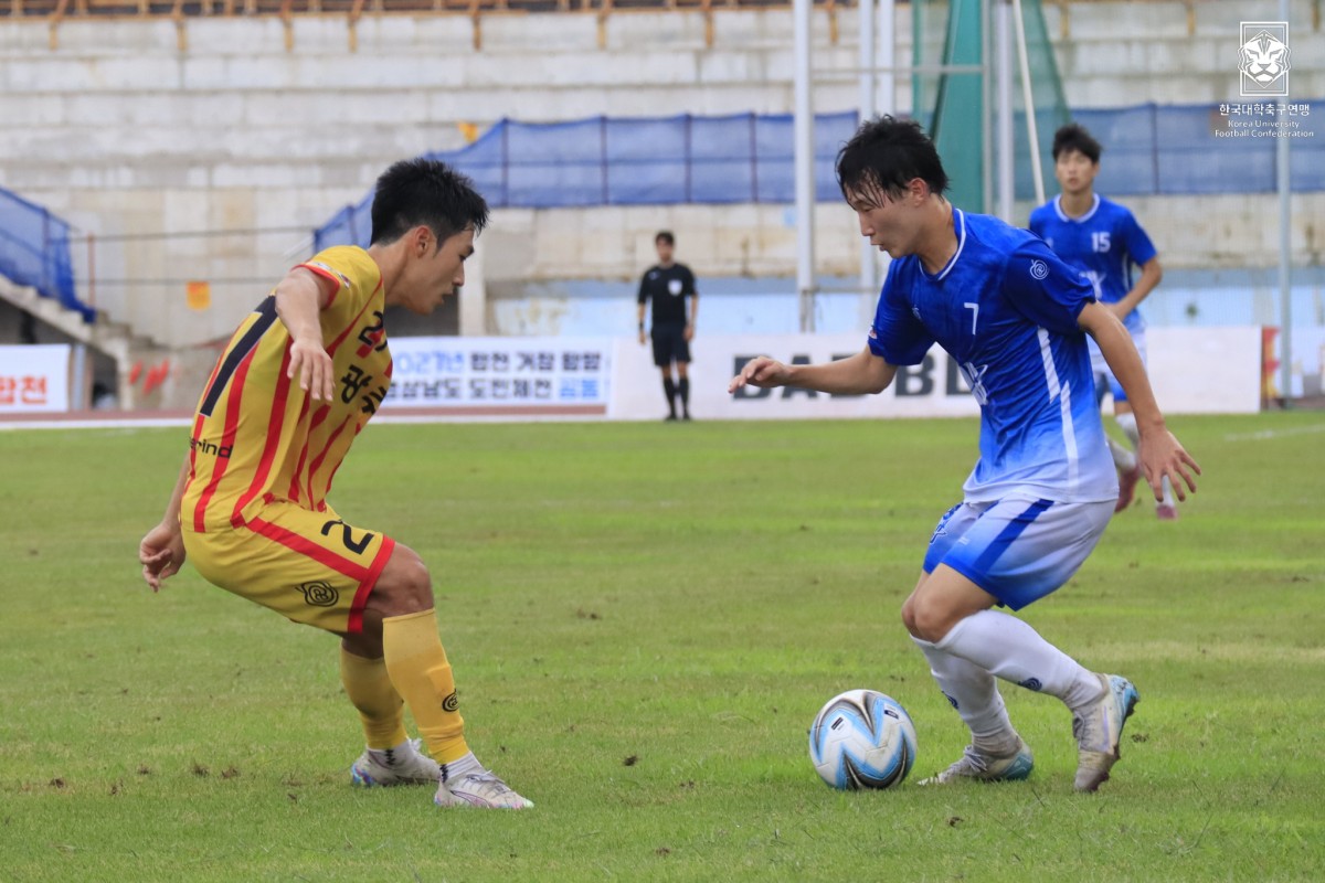 제20회 1,2학년대학축구연맹전 황가람기 결승 광주대-단국대 31