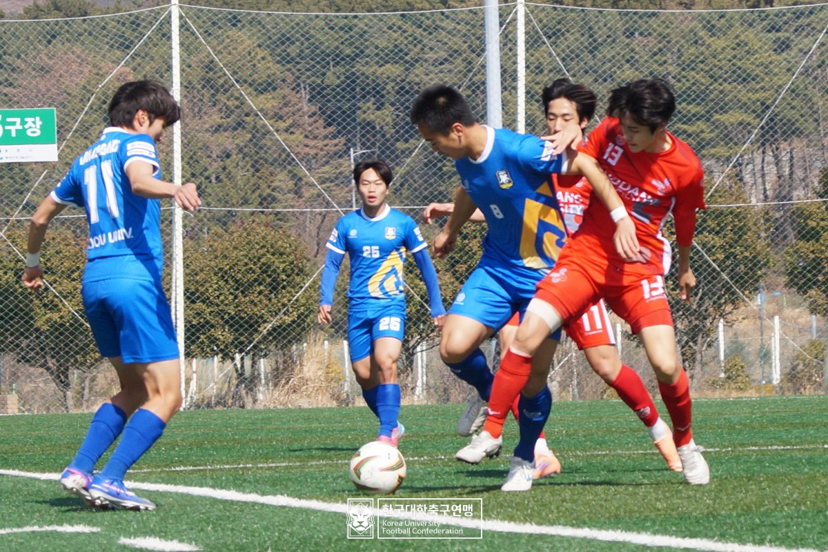 한산대첩기 제62회 춘계대학축구연맹전 8강 아주대-초당대 18