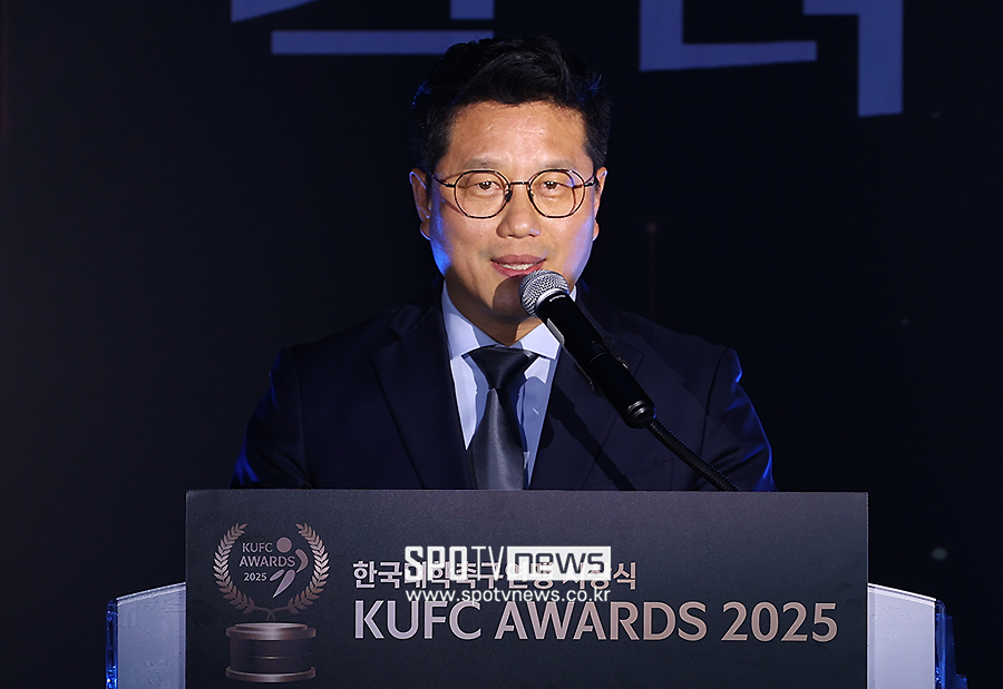 ▲ 한국대학축구연맹 박한동 회장 ⓒ곽혜미 기자